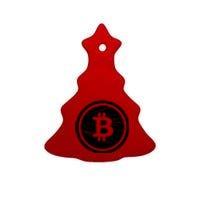 Bitcoin Symbol Ceramic Tree Ornament