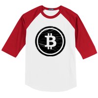 Bitcoin Symbol Baseball Sleeve Shirt