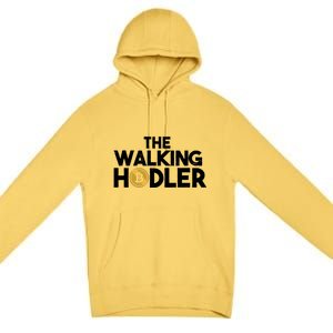 Bitcoin The Walking Holder Premium Pullover Hoodie