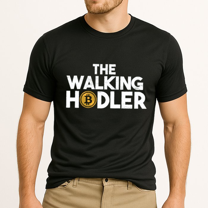 Bitcoin The Walking Holder Performance Shirt