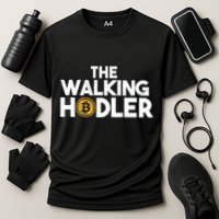 Bitcoin The Walking Holder Performance Shirt