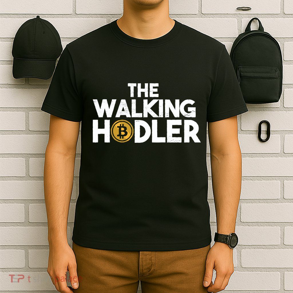 Bitcoin The Walking Holder T-Shirt