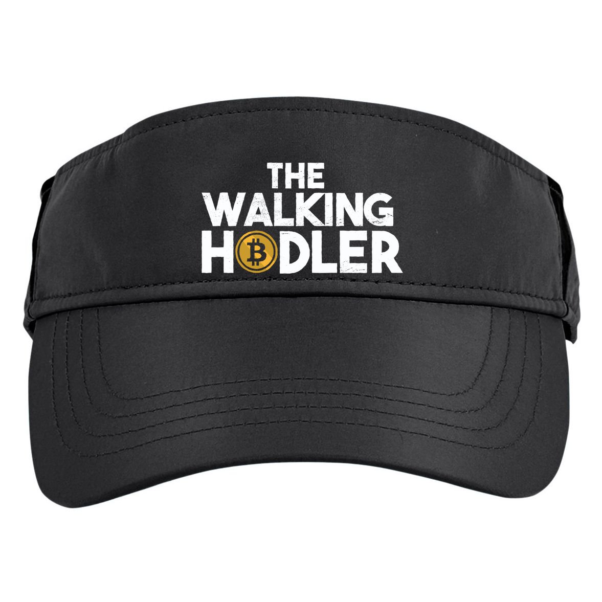 Bitcoin The Walking Holder Adult Drive Performance Visor