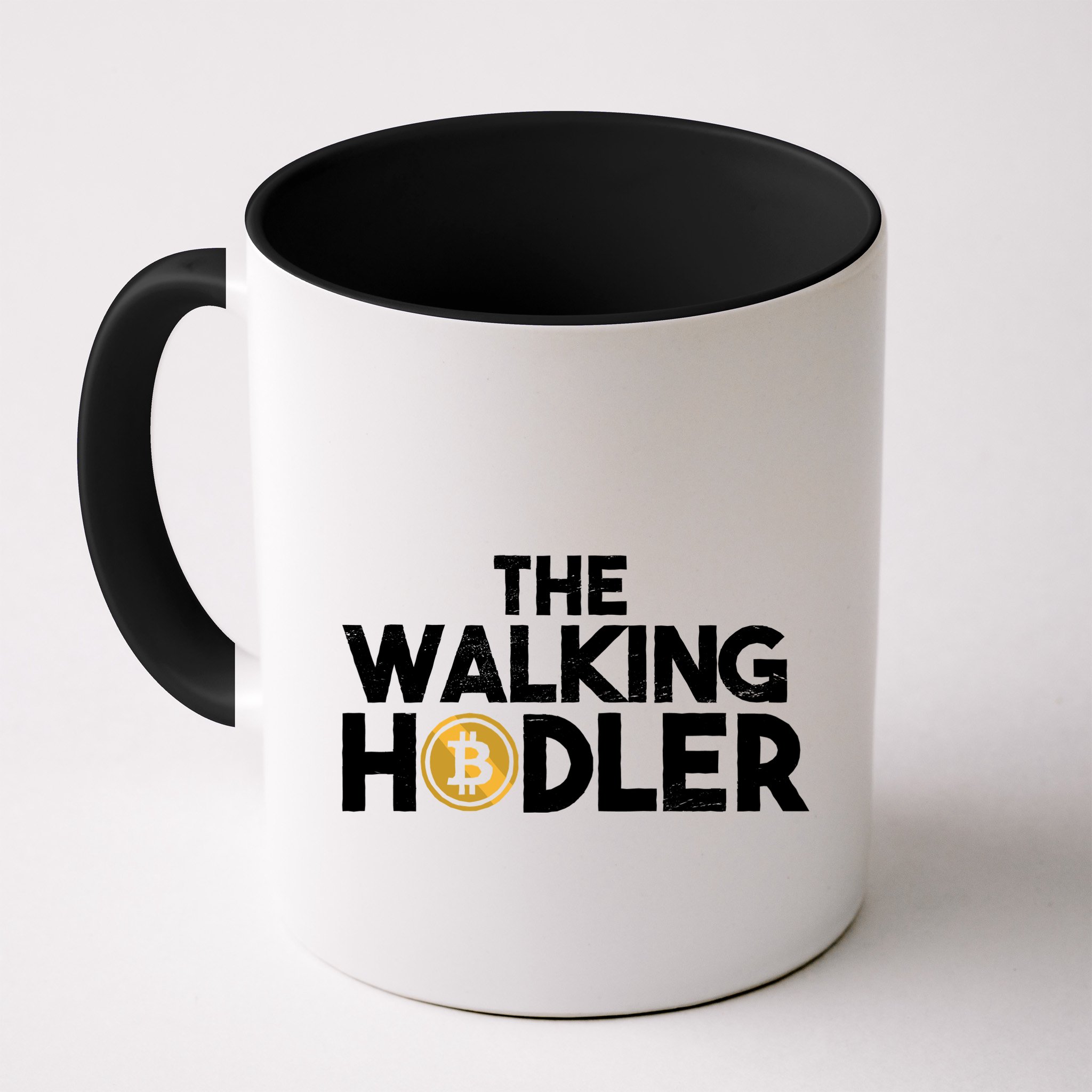 Bitcoin The Walking Holder Mug