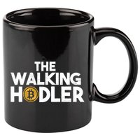 Bitcoin The Walking Holder 11oz C Handle Ceramic Mug