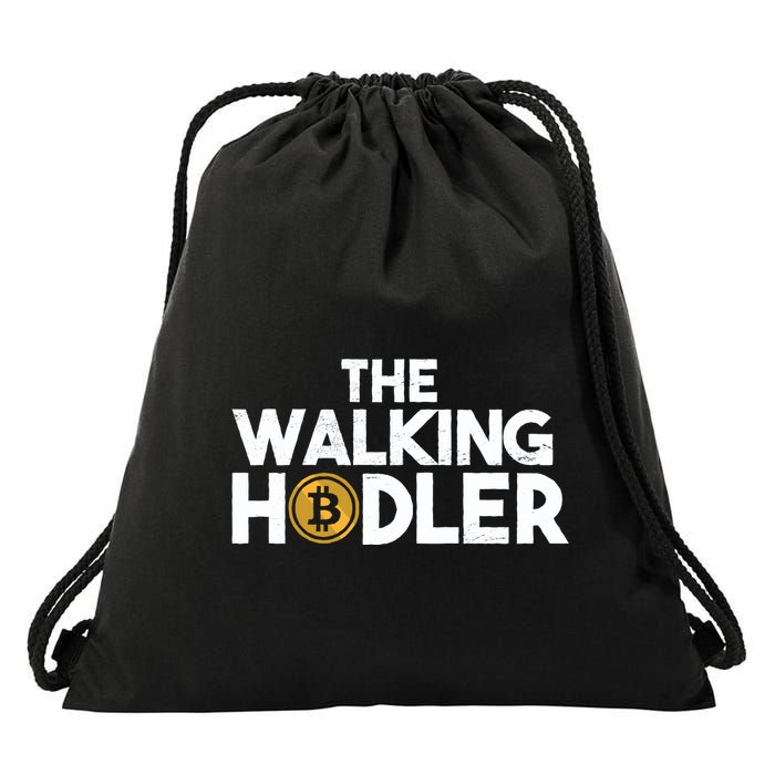 Bitcoin The Walking Holder Drawstring Bag