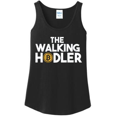 Bitcoin The Walking Holder Ladies Essential Tank