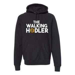 Bitcoin The Walking Holder Premium Hoodie