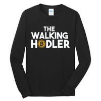 Bitcoin The Walking Holder Tall Long Sleeve T-Shirt