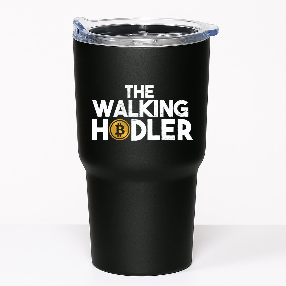 Bitcoin The Walking Holder Tumbler