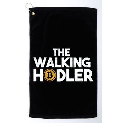 Bitcoin The Walking Holder Golf Towel