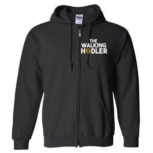 Bitcoin The Walking Holder Full Zip Hoodie