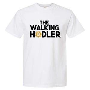 Bitcoin The Walking Holder Garment-Dyed Heavyweight T-Shirt