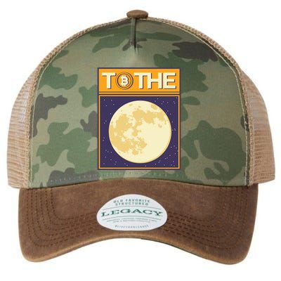 Bitcoin To The Moon Legacy Tie Dye Trucker Hat