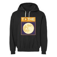Bitcoin To The Moon Garment-Dyed Fleece Hoodie