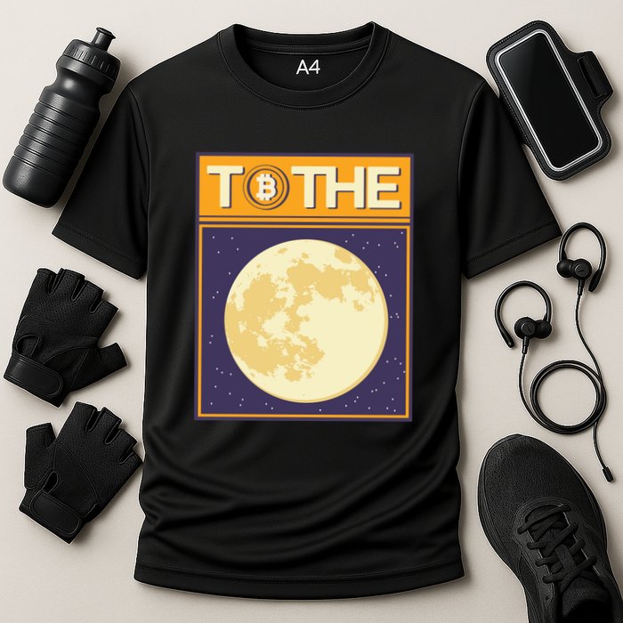 Bitcoin To The Moon Performance Shirt