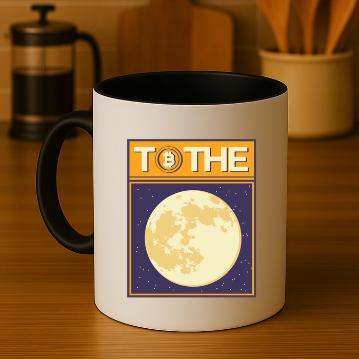 Bitcoin To The Moon Mug
