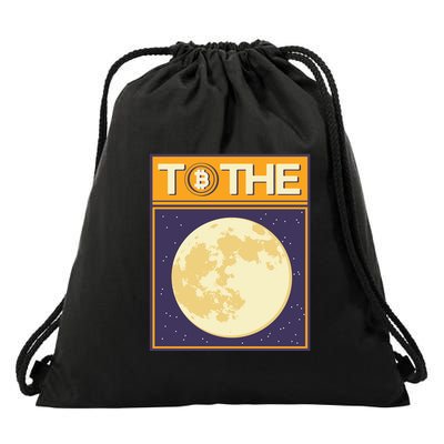 Bitcoin To The Moon Drawstring Bag