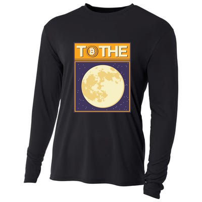 Bitcoin To The Moon Cooling Performance Long Sleeve Crew