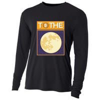 Bitcoin To The Moon Cooling Performance Long Sleeve Crew
