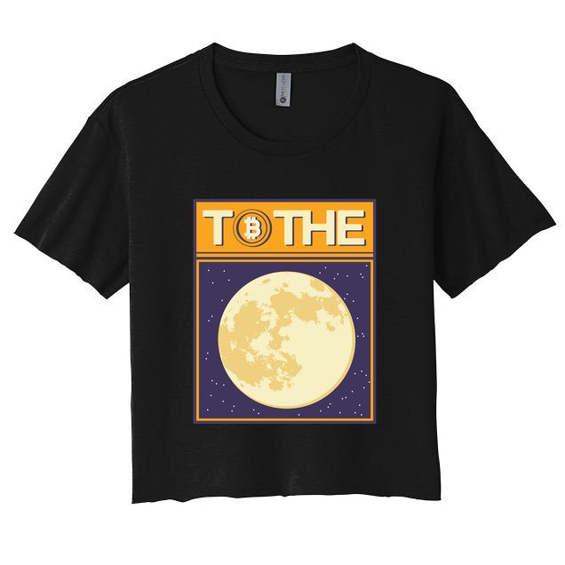 Bitcoin To The Moon Crop Top