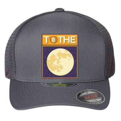 Bitcoin To The Moon Flexfit Unipanel Trucker Cap