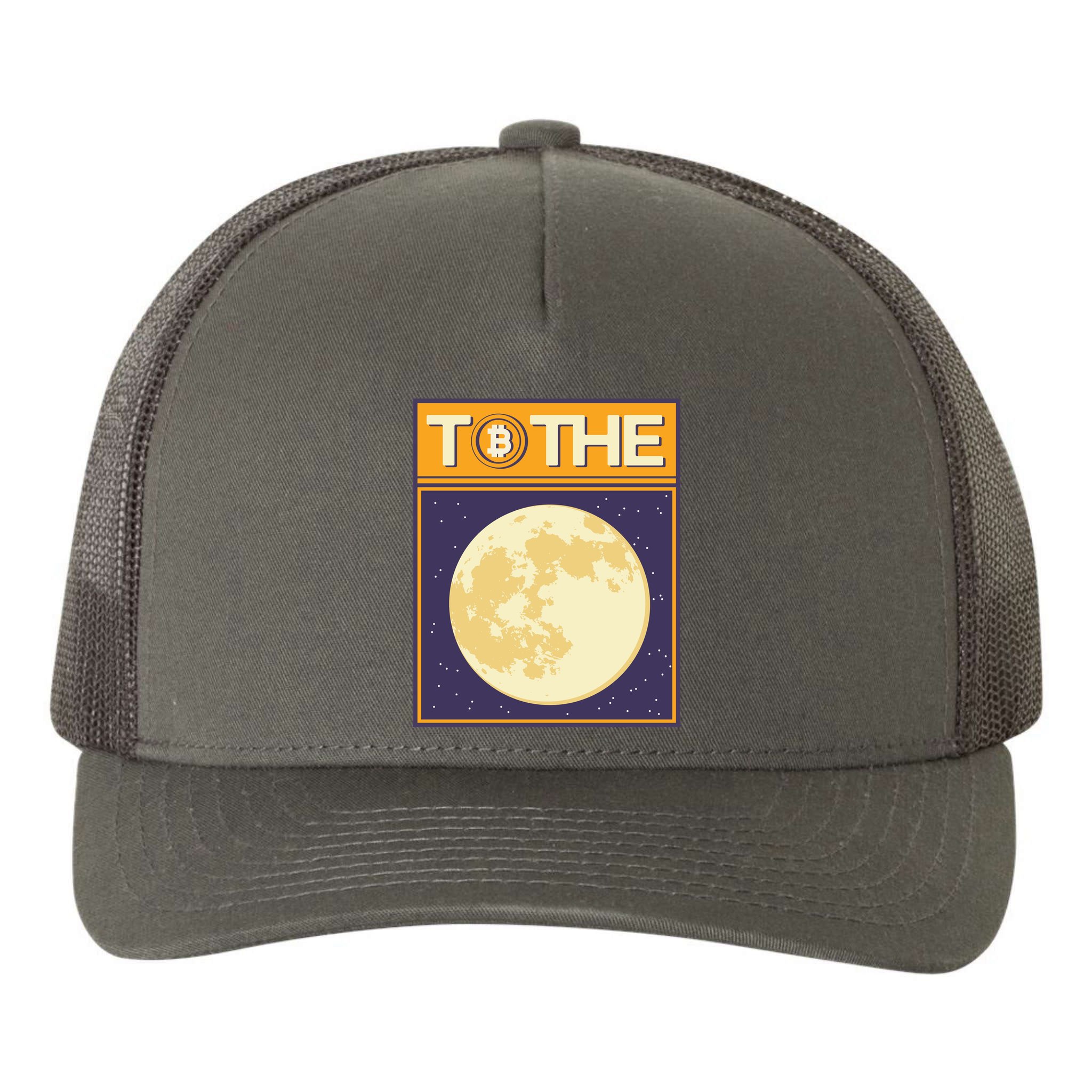 Bitcoin To The Moon Yupoong Adult 5-Panel Trucker Hat