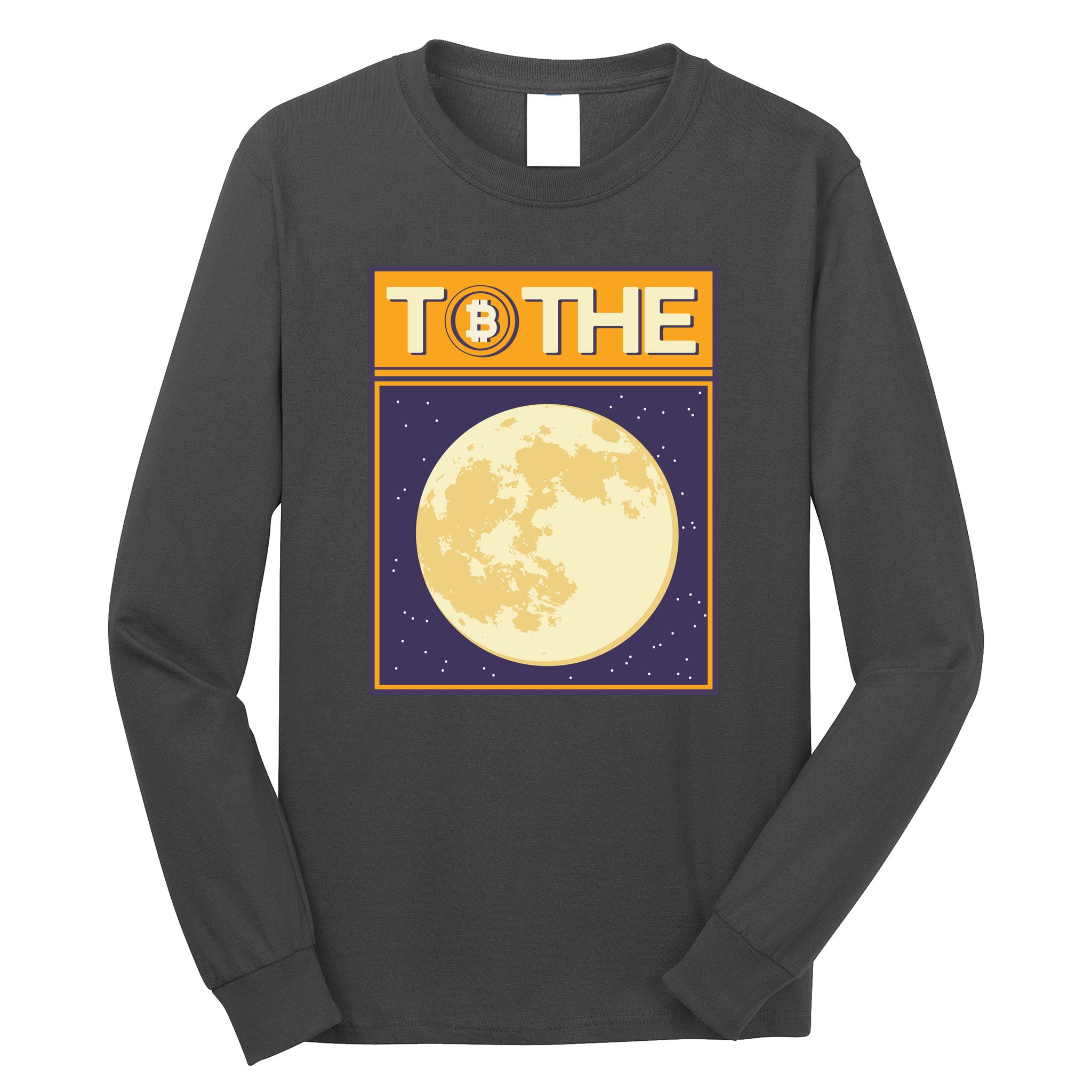 Bitcoin To The Moon Long Sleeve Shirt