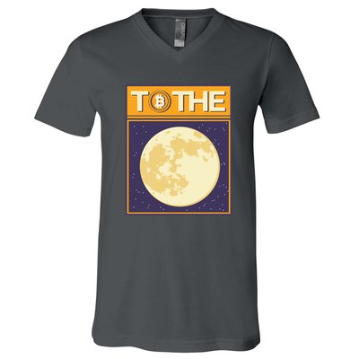 Bitcoin To The Moon V-Neck T-Shirt