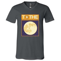 Bitcoin To The Moon V-Neck T-Shirt
