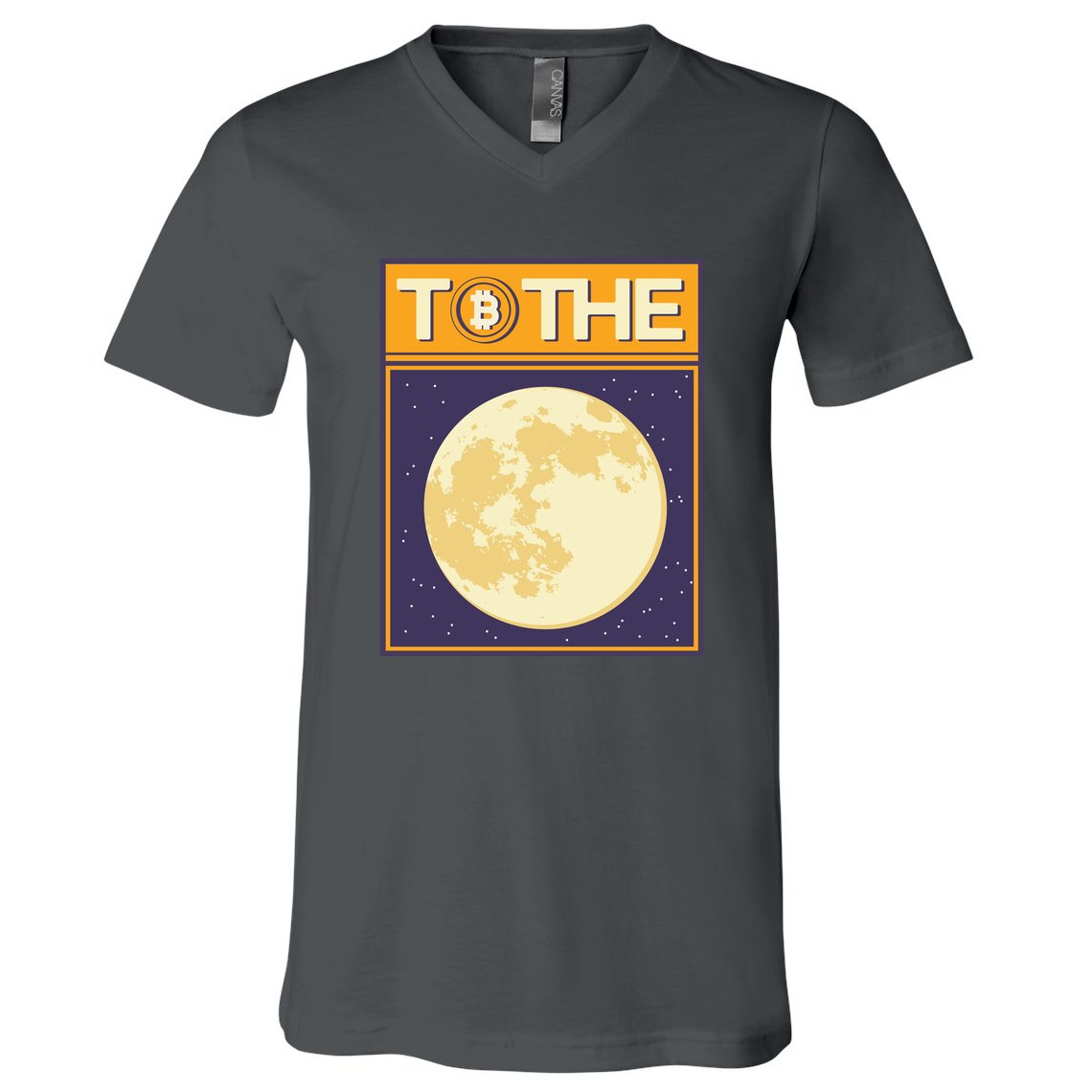 Bitcoin To The Moon V-Neck T-Shirt