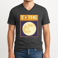 Bitcoin To The Moon V-Neck T-Shirt