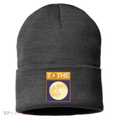 Bitcoin To The Moon Sustainable Knit Beanie