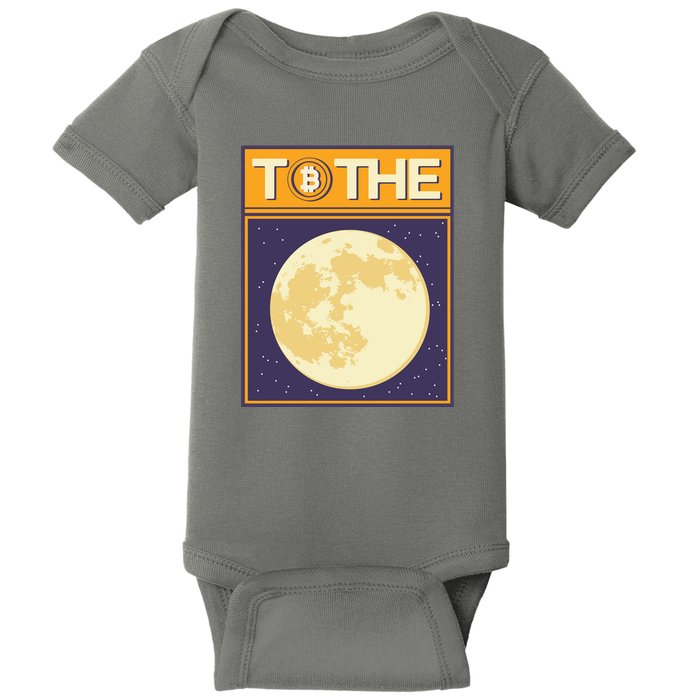 Bitcoin To The Moon Baby Bodysuit