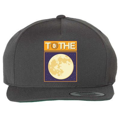 Bitcoin To The Moon Wool Snapback Cap