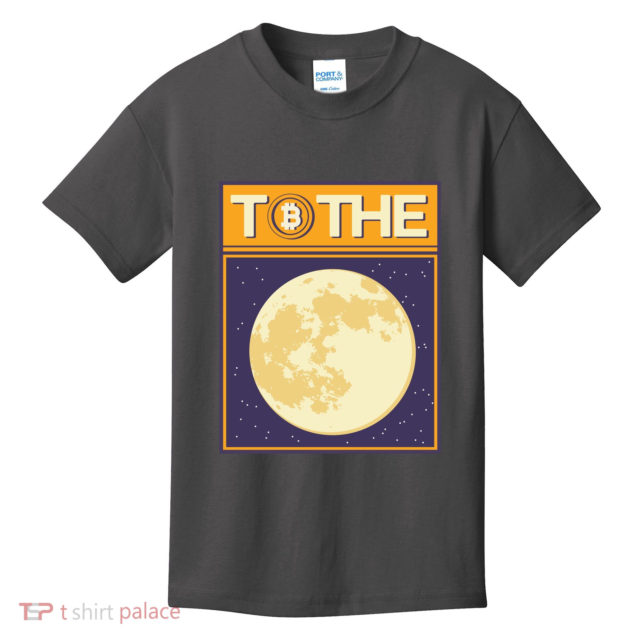 Bitcoin To The Moon Kids T-Shirt