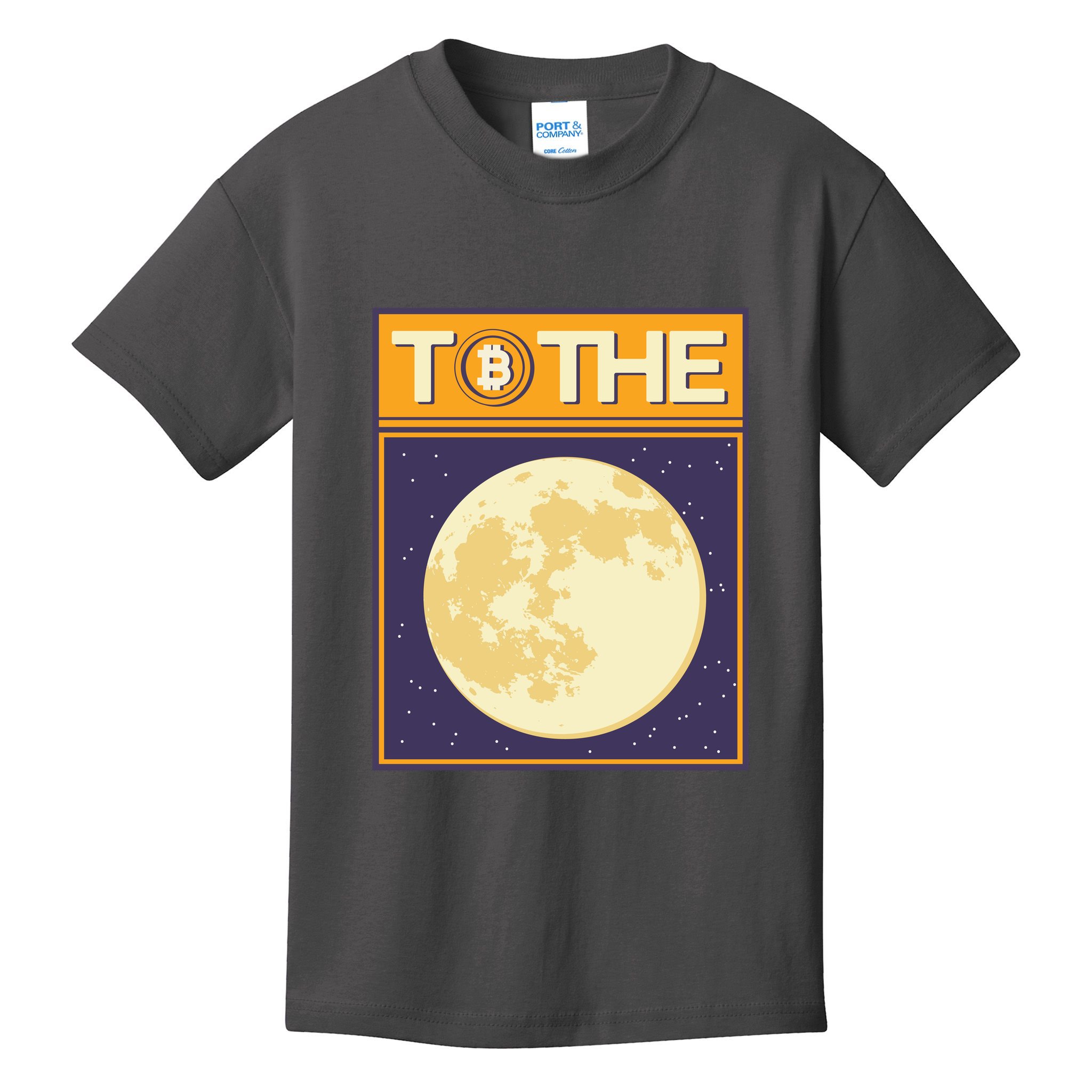 Bitcoin To The Moon Kids T-Shirt