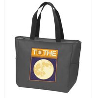 Bitcoin To The Moon Zip Tote Bag