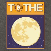 Bitcoin To The Moon Cotton Canvas Backpack