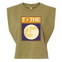 Bitcoin To The Moon Garment-Dyed Women's Muscle Tee