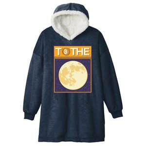 Bitcoin To The Moon Hooded Wearable Blanket