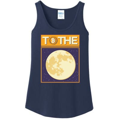 Bitcoin To The Moon Ladies Essential Tank