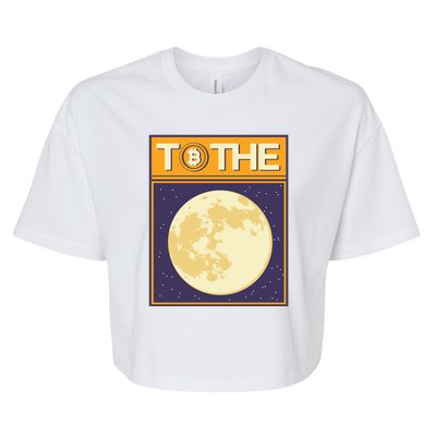 Bitcoin To The Moon Bella+Canvas Jersey Crop Tee