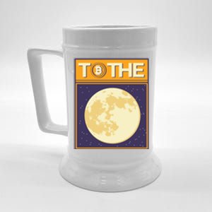 Bitcoin To The Moon Beer Stein