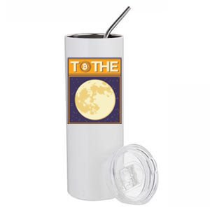 Bitcoin To The Moon Stainless Steel Tumbler