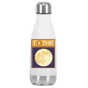 Bitcoin To The Moon Stainless Steel Insulated Water Bottle