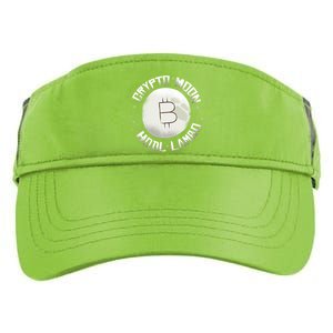 Bitcoin to the Moon Hodl Lambo Crypto Currency Adult Drive Performance Visor