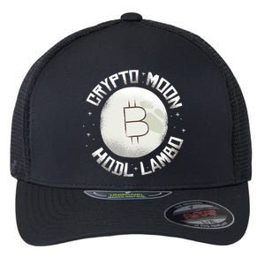 Bitcoin to the Moon Hodl Lambo Crypto Currency Flexfit Unipanel Trucker Cap