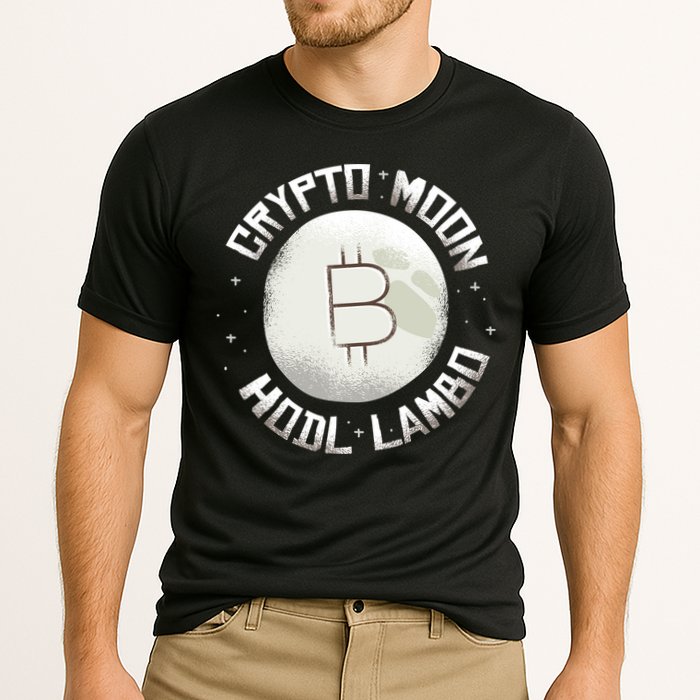 Bitcoin to the Moon Hodl Lambo Crypto Currency Performance Shirt