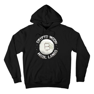 Bitcoin to the Moon Hodl Lambo Crypto Currency Hoodie